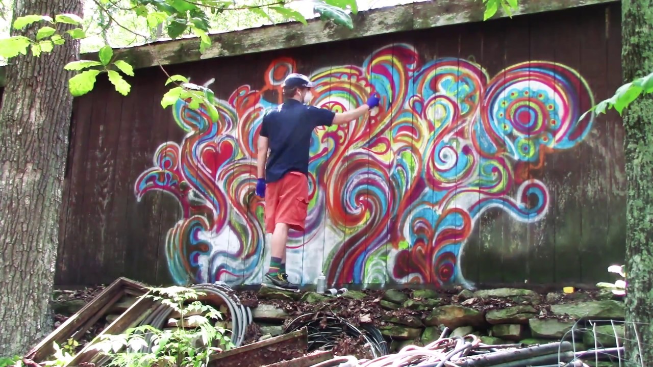 Spray paint graffiti