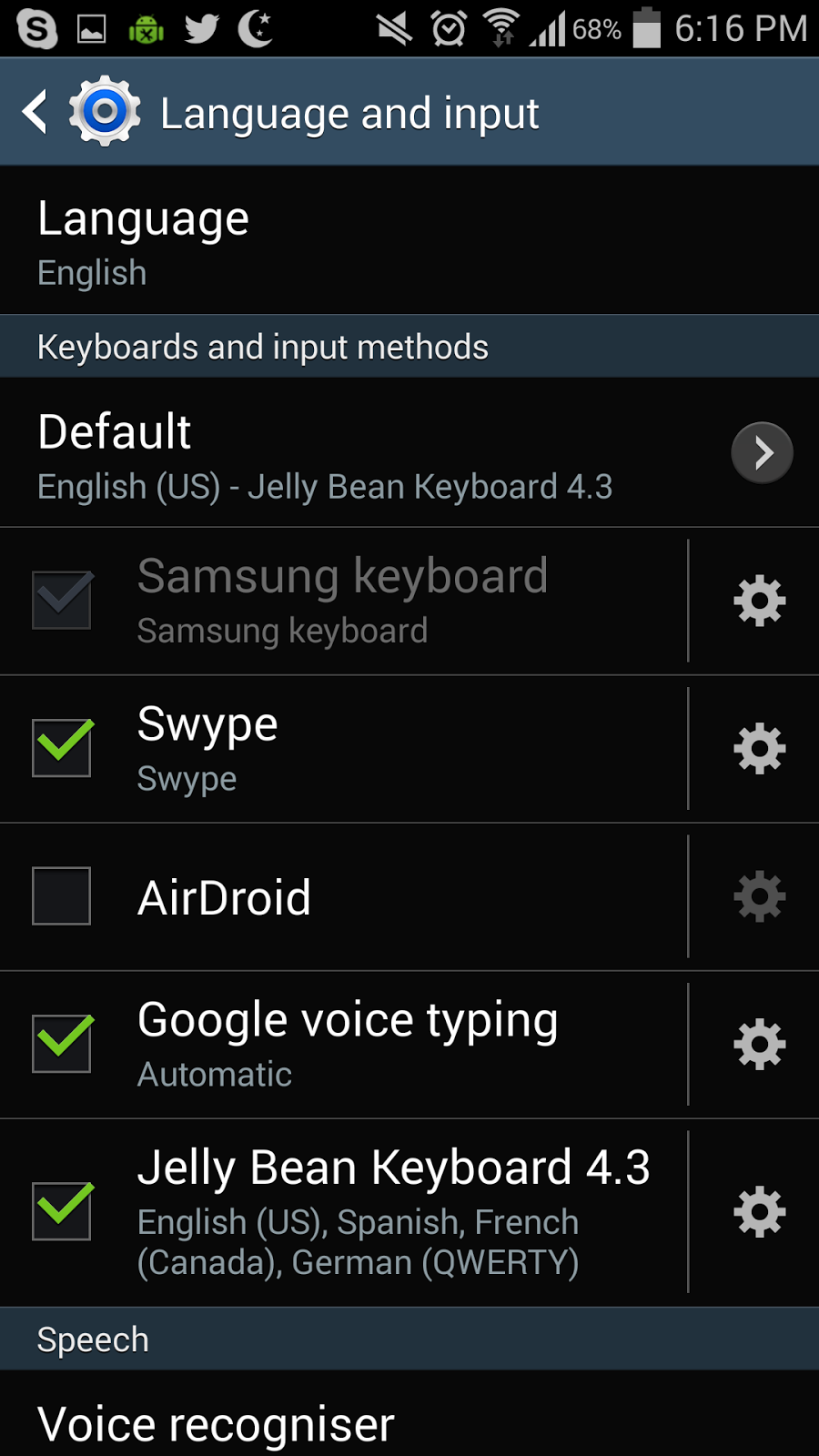 Jelly Bean Keyboard Cursor Keys