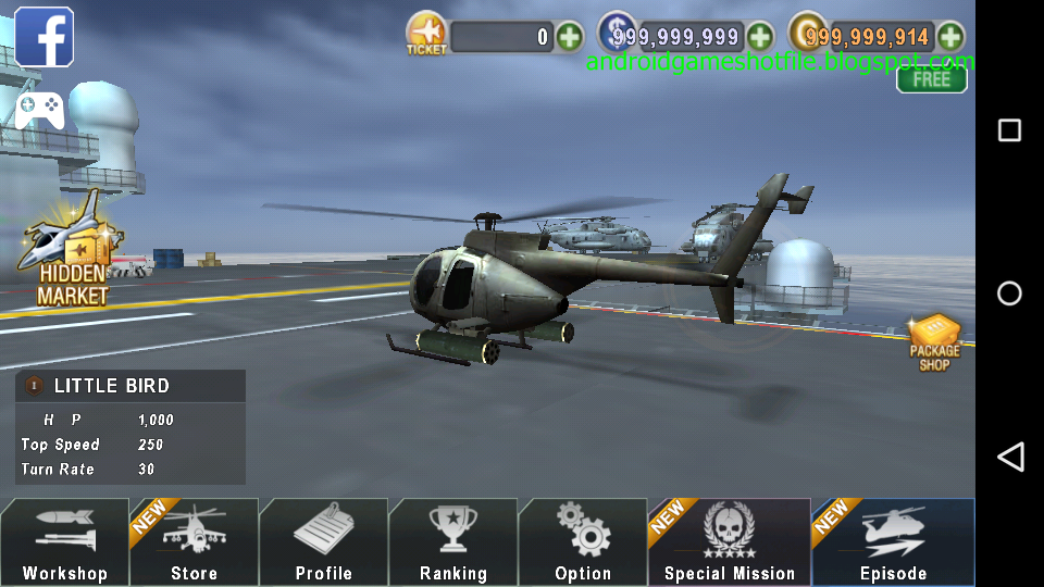 Gunship Battle Helicopter 3D v2.2.60 Mod Apk [Unlimited Money & Gold