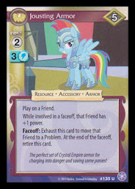 My Little Pony Jousting Armor The Crystal Games CCG Card