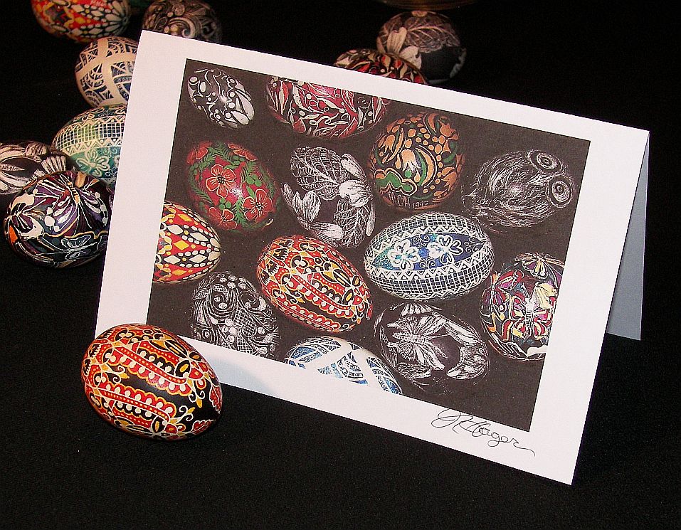 Greeting Cards by JR Ukrainian Easter Eggs Cards