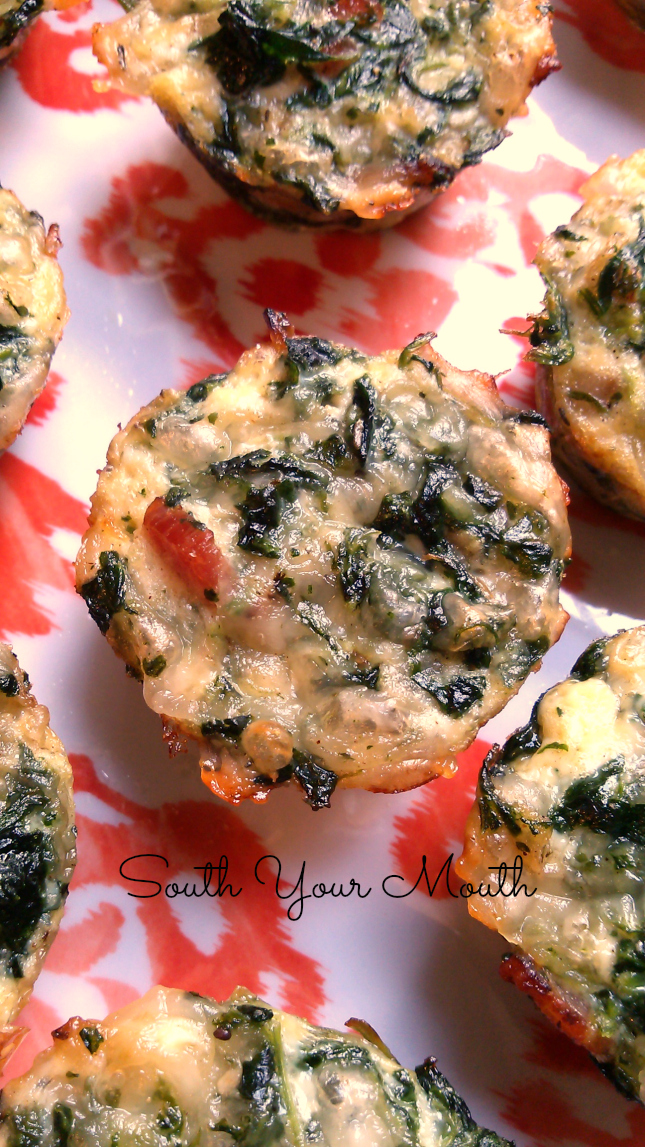 South Your Mouth Bacon & Spinach Mini Quiches