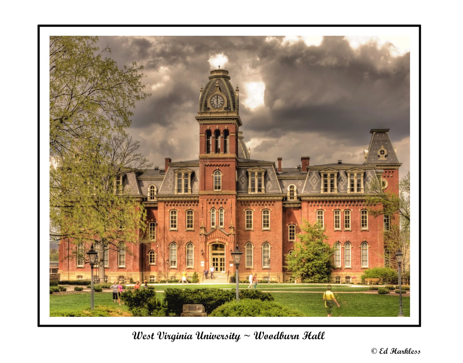 Ed Harkless West Virginia Photos Woodburn Hall, WVU