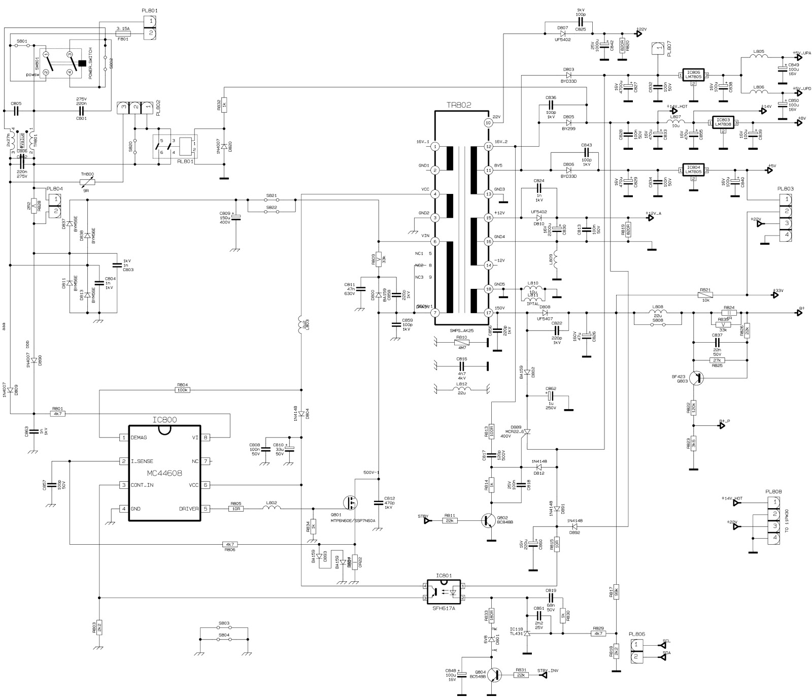 схема телевизора vestel