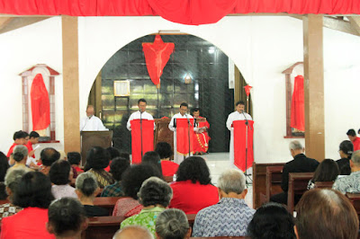 Pengamanan Misa Jumat Agung Di Gereja Santo Yakobus Alfeus Pajangan
