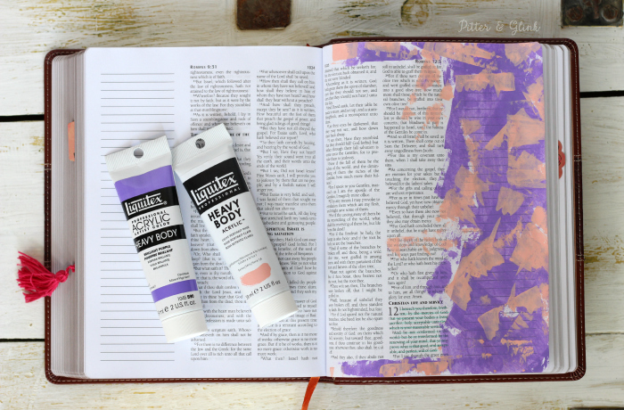 Bible Journaling: A step-by-step process tutorial of illustrating Romans 12:1&2. www.pitterandglink.com