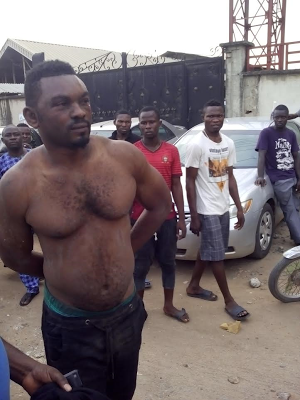Young man caught in ojota for stealing car