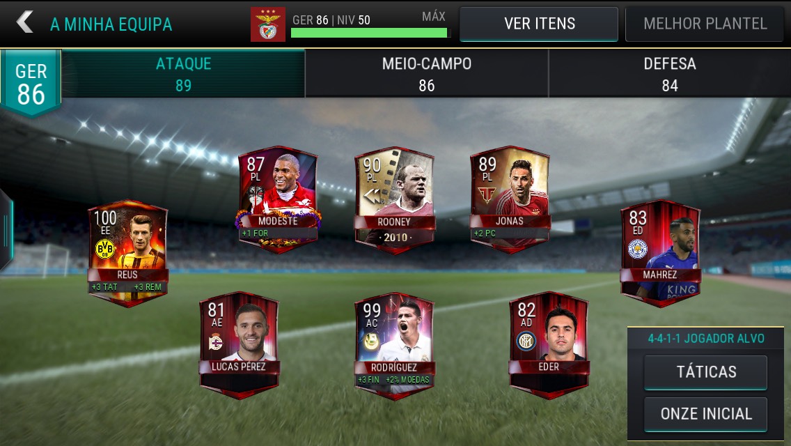 FIFA Mobile A minha equipa e