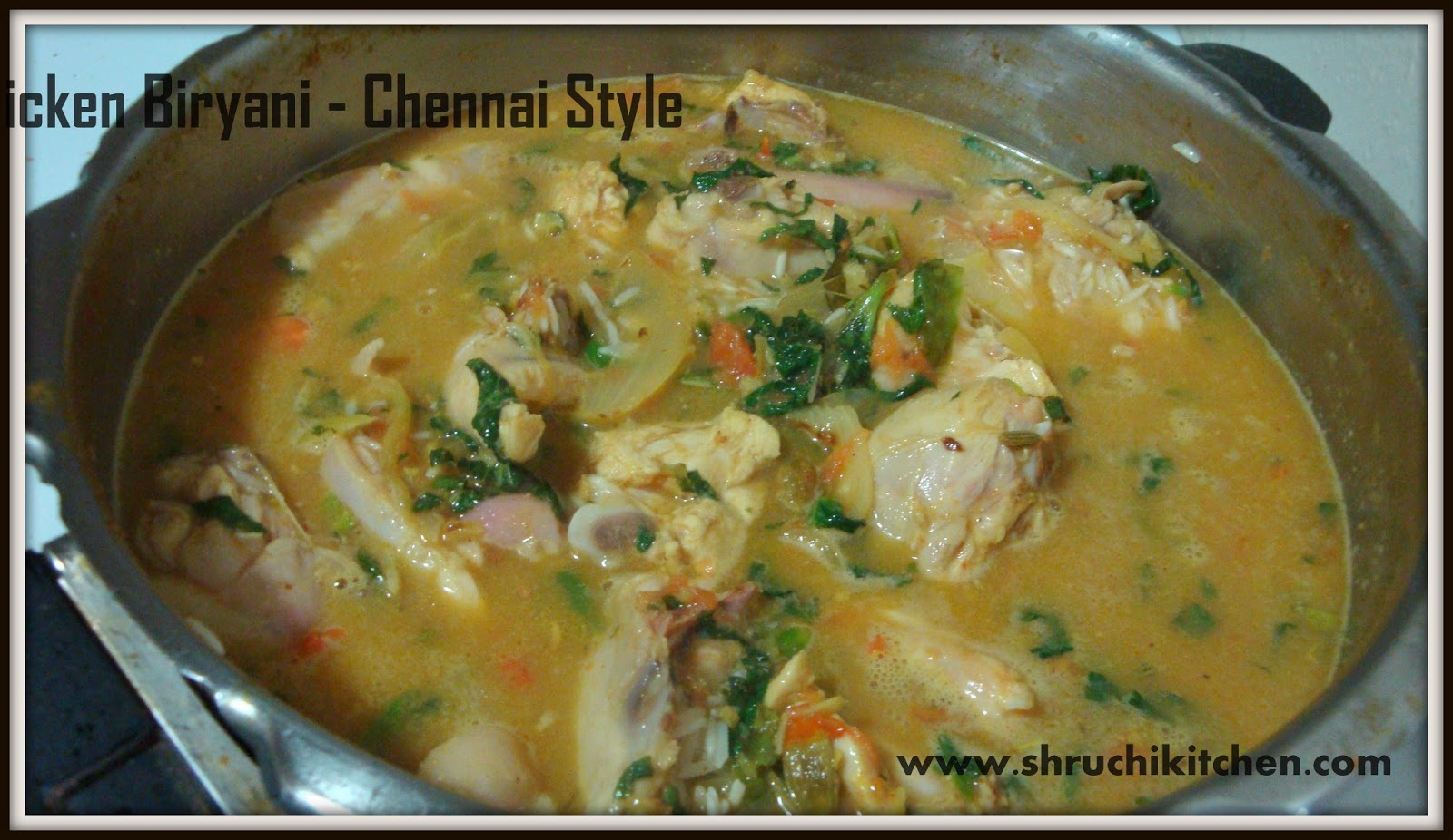 Shruchi Kitchen Chicken Biryani in Chennai Style