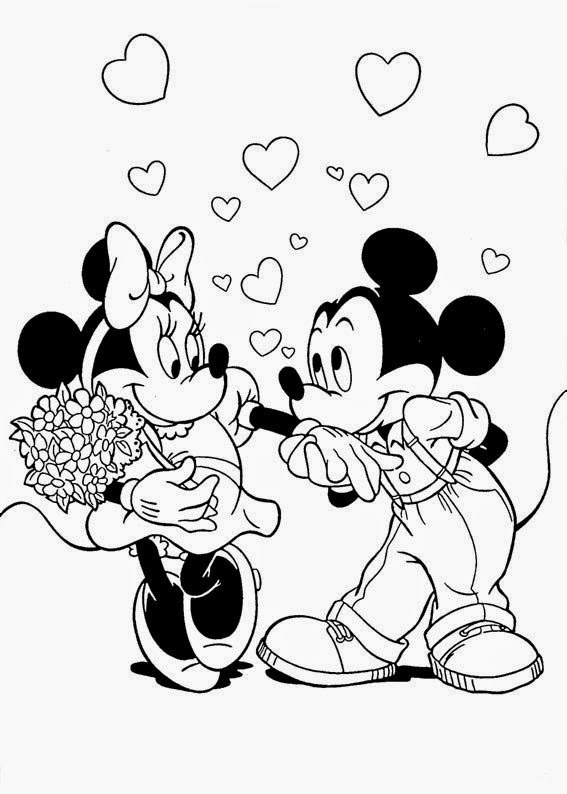 valentine character coloring pages - photo #27