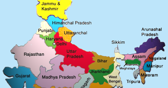 Peta negara India 