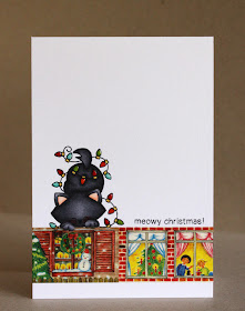Cat Christmas Card by Alice Wertz for Newton's Nook Designs