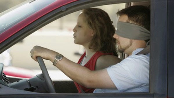Driving blindfolded