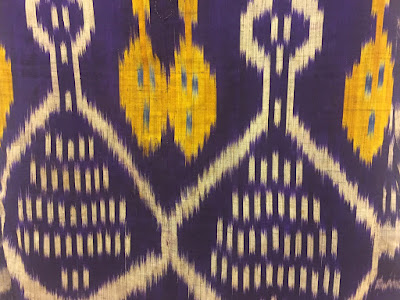 uzbekistan silk ikat fabric, uzbekistan textile craft small tours, uzbekistan ikat dna database