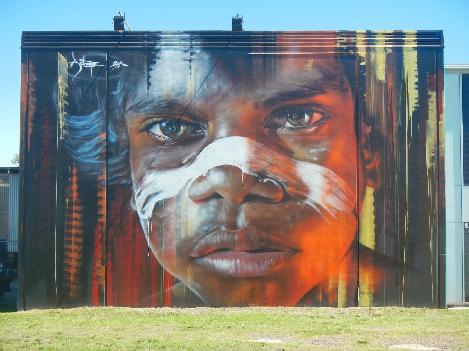 Pumphouse LENT Photo 12 Aboriginal Portrait Mural