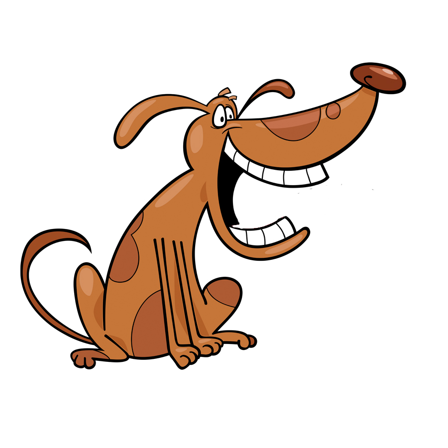 dog laughing clipart - photo #4