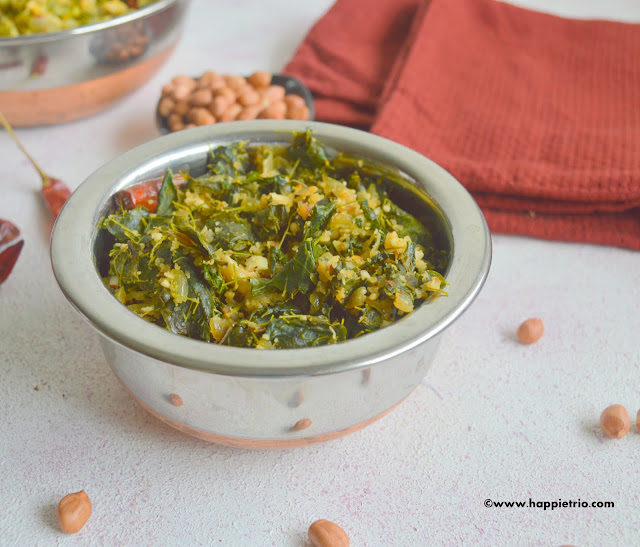 Chettinadu Style DrumStick Leaves Peanuts Stir Fry