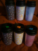 Travel Mugs with baby themed inserts