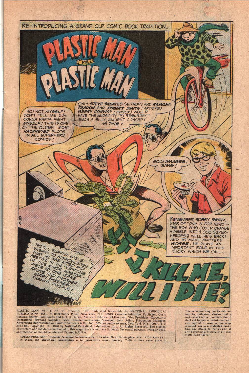 Read online Plastic Man (1976) comic -  Issue #13 - 3