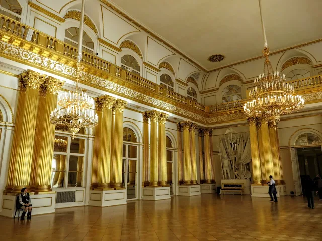 Ballroom inside the Hermitage in St. Petersburg, Russia