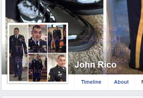 ScamHaters United JOHN RICO... yawn !!! JUST ANOTHER FAKE