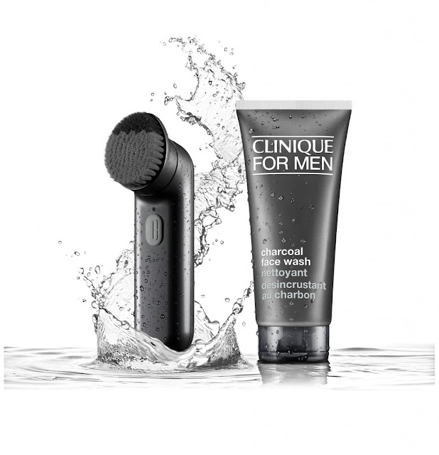 The Beauty News Clinique for Men Deep Cleansing Brush & Charcoal Face Wash