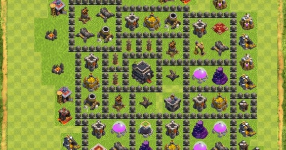 Desain Layout Th 6 | desain layout gambar town hall 9 clash of clans bertahan Desain Layout Th 6 | desain layout gambar town hall 9 clash of clans bertahan