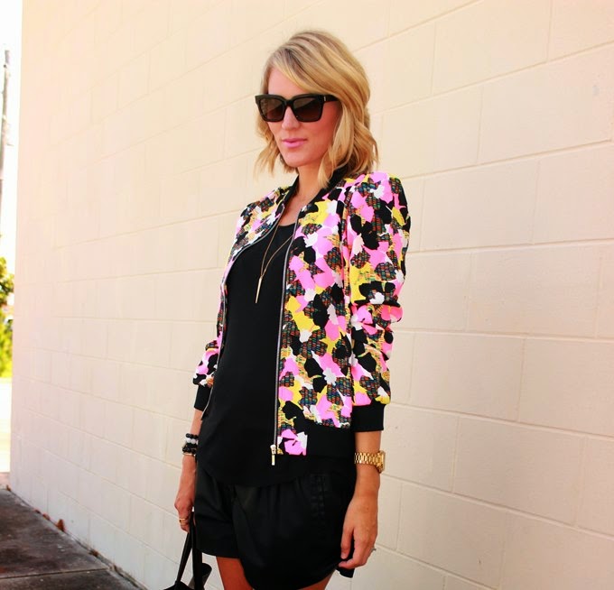 Belle de Couture: Printed Bomber