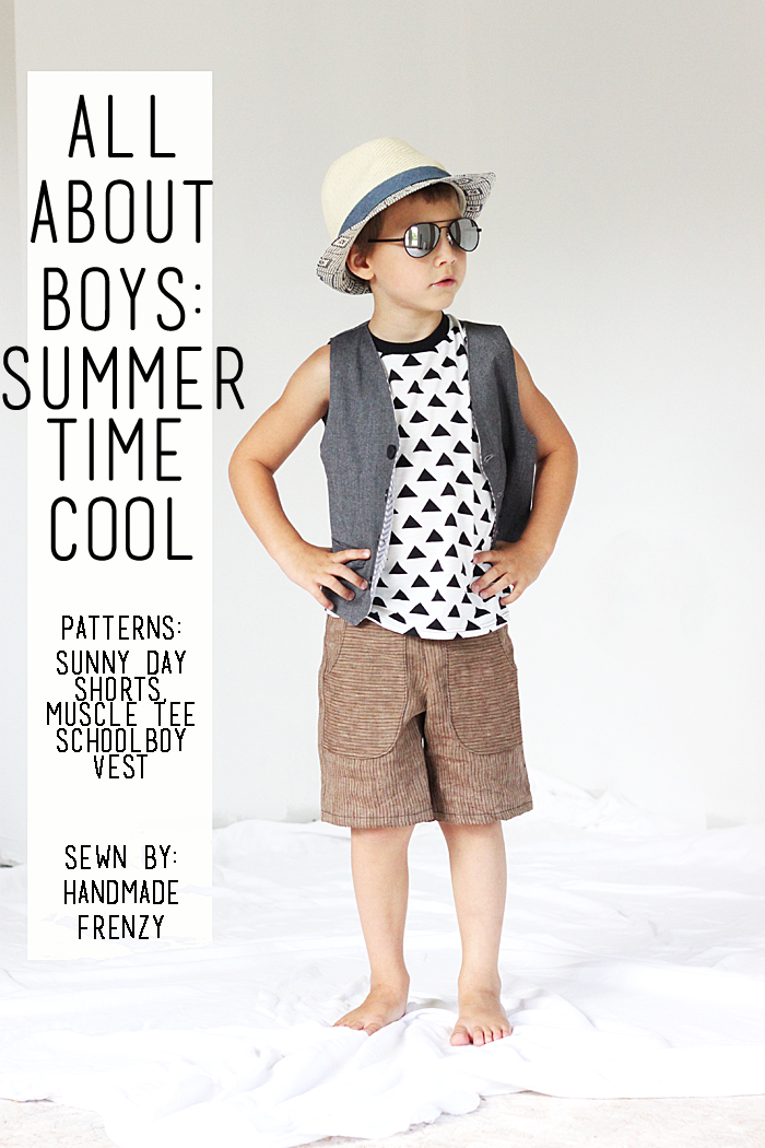 All About Boys: Free Pattern Edition featuring Sunny Days Shorts & Dana's Basic Tee