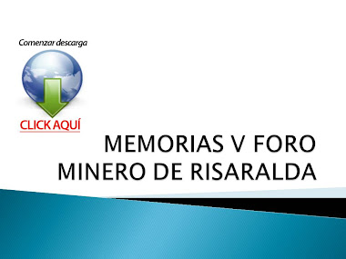 MEMORIAS V FORO MINERO DE RISARALDA