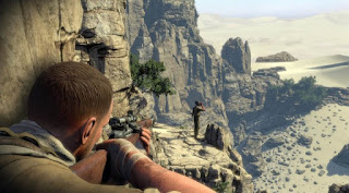 Spesifikasi PC untuk Sniper Elite 3 Spesifikasi PC untuk Sniper Elite 3 Sinopsis Setelah sukses dengan Sniper Elite v2, Rebellion meluncurkan Sniper Elite 3 yang tidak kalah serunya dengan versi sniper elit yang sebelumnya. Game ini merupakan game dengan genre shooter adventure dimana Sobat gadget akan menjelajahi wilayah musuh dan membunuhnya. Pada game pc Sniper elite 3 mengambil lokasi cerita di negara Afrika,dimana pada negara tersebut sedang dilakukan penelitian sebuah formula yang berfungi utuk membangkitkan mayat, tujuan dari dibangkitkanya mayat ini adalh untuk menguasai dunia oleh salah satu Jendral Nazi yang jahat. Sobat gadget di tugaskan untuk membunuh dan membatalkan misi tersebut,dengan senjata sniper yang Sobat gadget miliki Sobat gadget akan semakin mudah dalam mengalahkan musuh Sobat gadget. Berhati – hatilah dalam menyelesaiakan setiap misinya, karena zombie jahat bisa datang dari mana saja dan siap membunuh Sobat gadget pada Sniper elite 3 pc game. Permainan ini dipertahankan dan dibangun di atas mekanisme Sniper Elite V2. Pemain pergi melalui ladang pertempuran yang besar pada peta berdasarkan konflik Afrika Utara. Sniper adalah senjata utama pemain, meskipun lengan di sisi lainnya ditambahkan sub-machine dan pistol, berdiam diri atau tidak tergantung pada situasi, yang telah tersedia. Selain granat tanpa