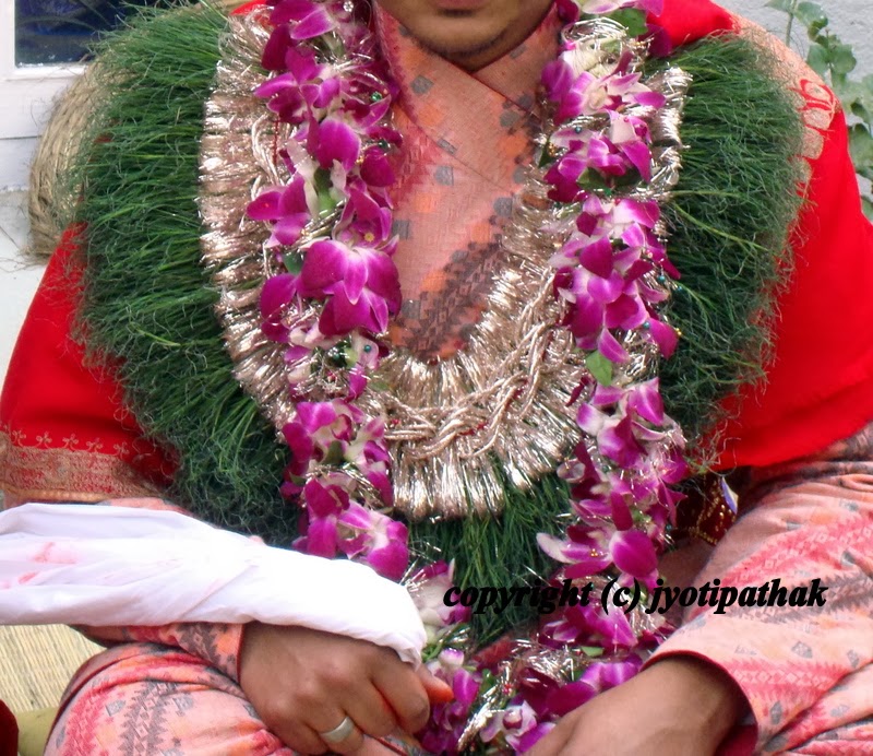 Taste of Nepal Dubo Grass Garland (हरियो दुबो घास को माला)