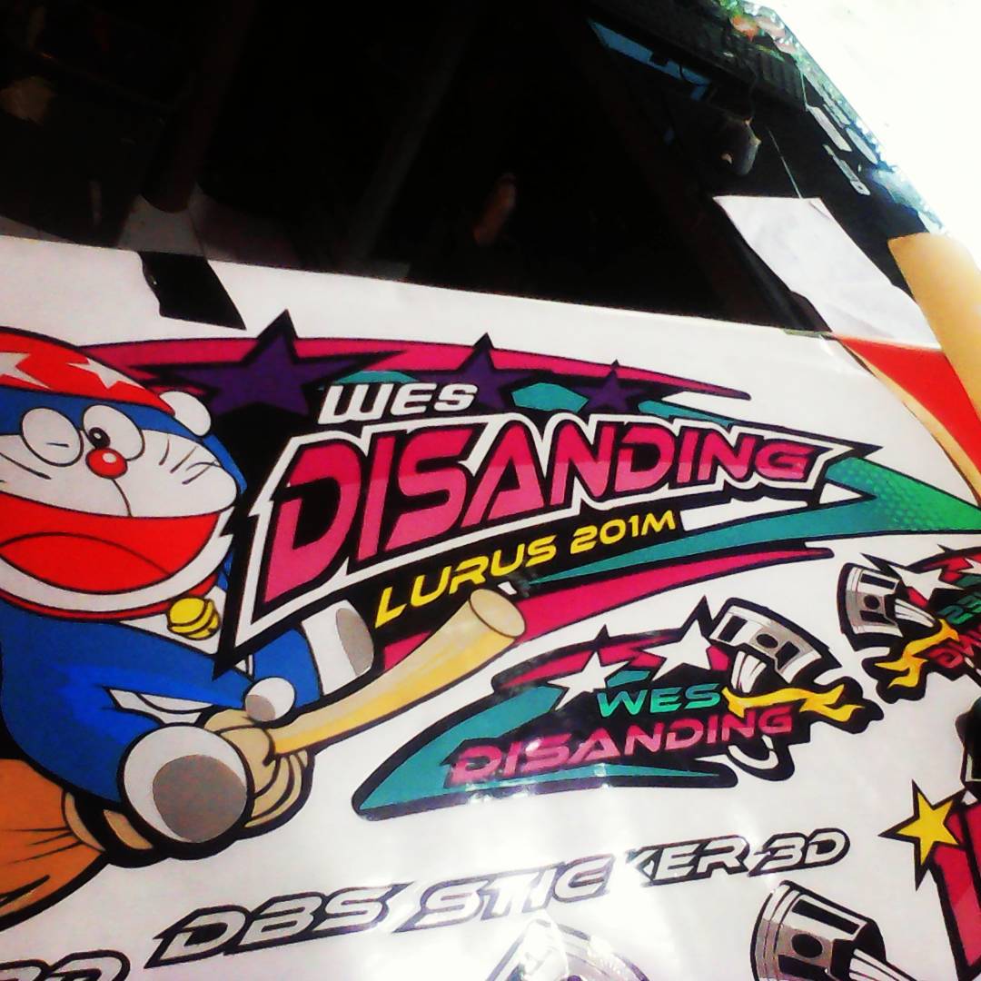 Cutting Sticker Honda Scoopy Doraemon DBS Cutting Sticker 3D