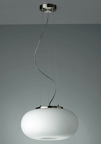 White feather ceiling light