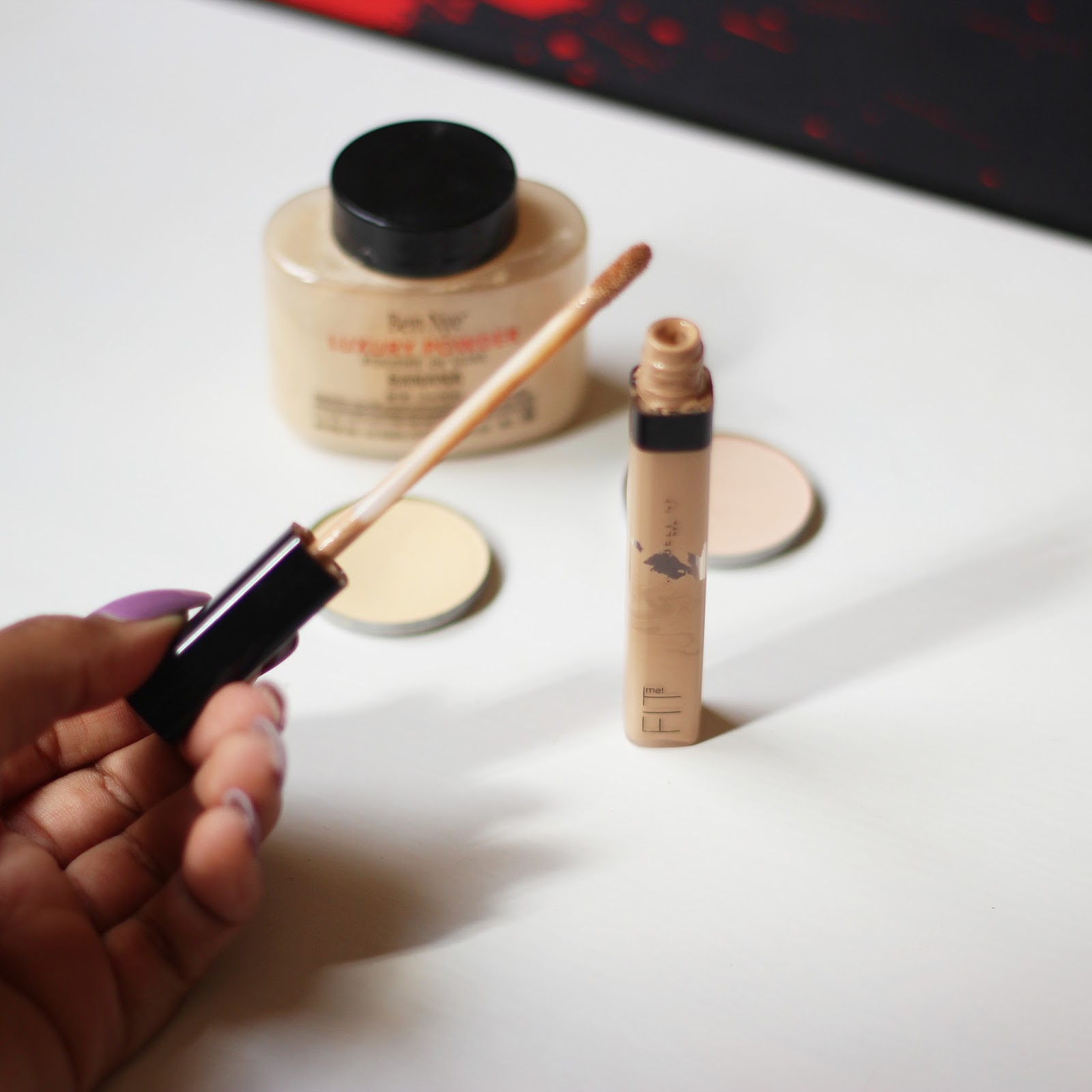 My concealers and setting powdersكونسليراتي و باودر التثبيت Rahafalg