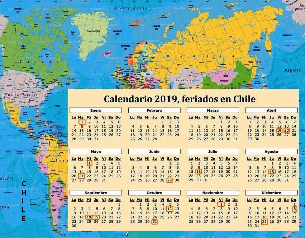 Evaluar Calendario 2019 Chile Con Feriados Para Imprimir Mes A Mes