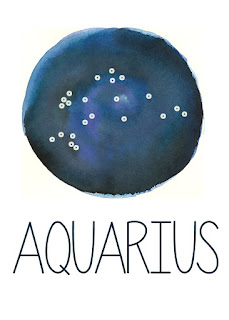 Aquarius Constellation Printable from Spool and Spoon (www.spoolandspoonblog.com)