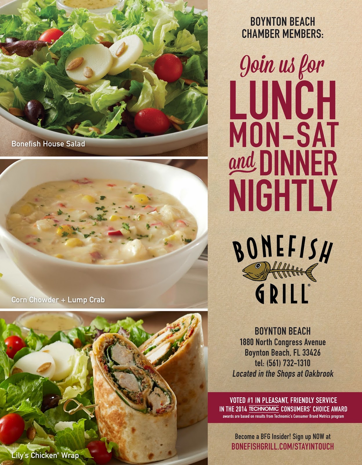 Shop Boynton Beach Bonefish Grill Lunch Monday through Saturday