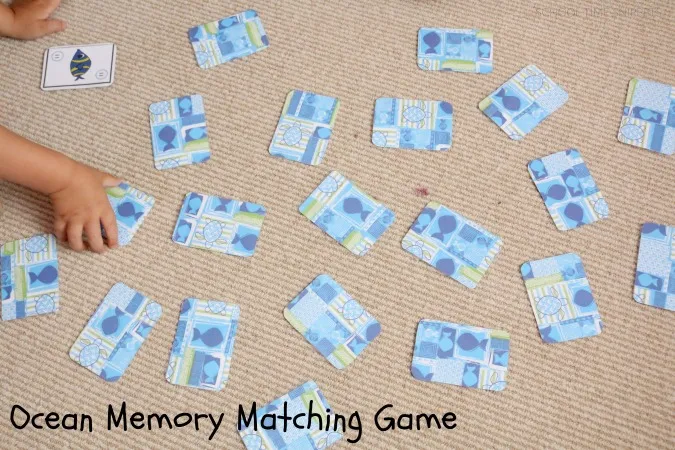 preschool memory card game printable