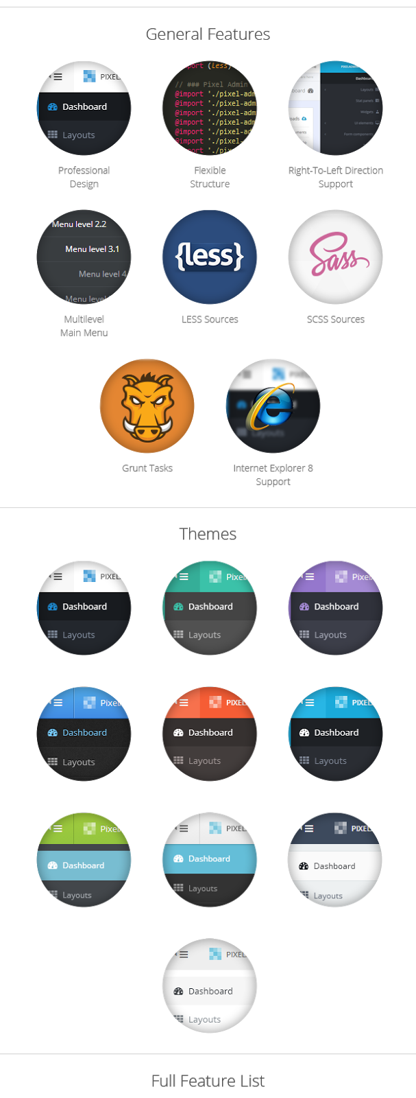 Templates Bootstrap: Download PixelAdmin - Premium Admin Bootstrap Theme