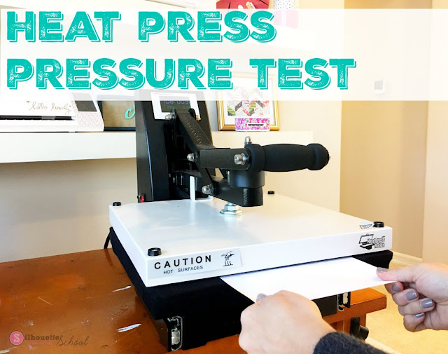 Heat Press Pressure Test The Paper or Dollar Bill Test Silhouette School