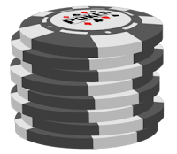 grey poker chip stack