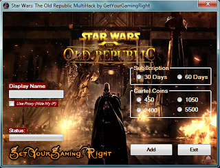 Star Wars The Old Republic Activation Code Generator