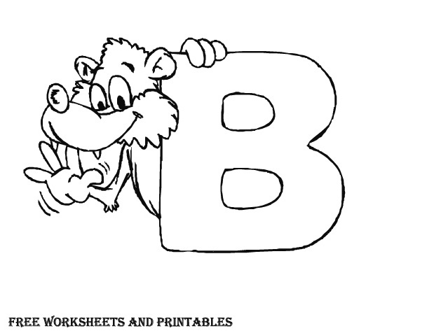 FREE COLORING PAGES: Coloring Pages Letter B
