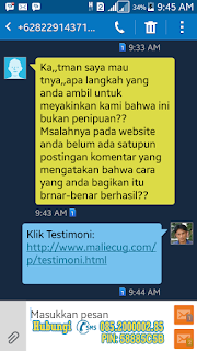 Bukti Sukses Daftar CUG Bukti Sukses Daftar CUG