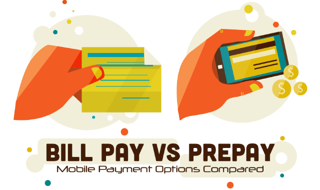 Bill Pay Vs Prepay Mobile Payment Options Compared Infographic Bill Pay Vs Prepay Mobile Payment Options Compared Infographic