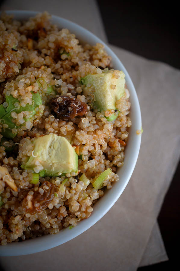 Sterling & Oats Quinoa & Avocado Salad in a lemoncumin vinaigrette