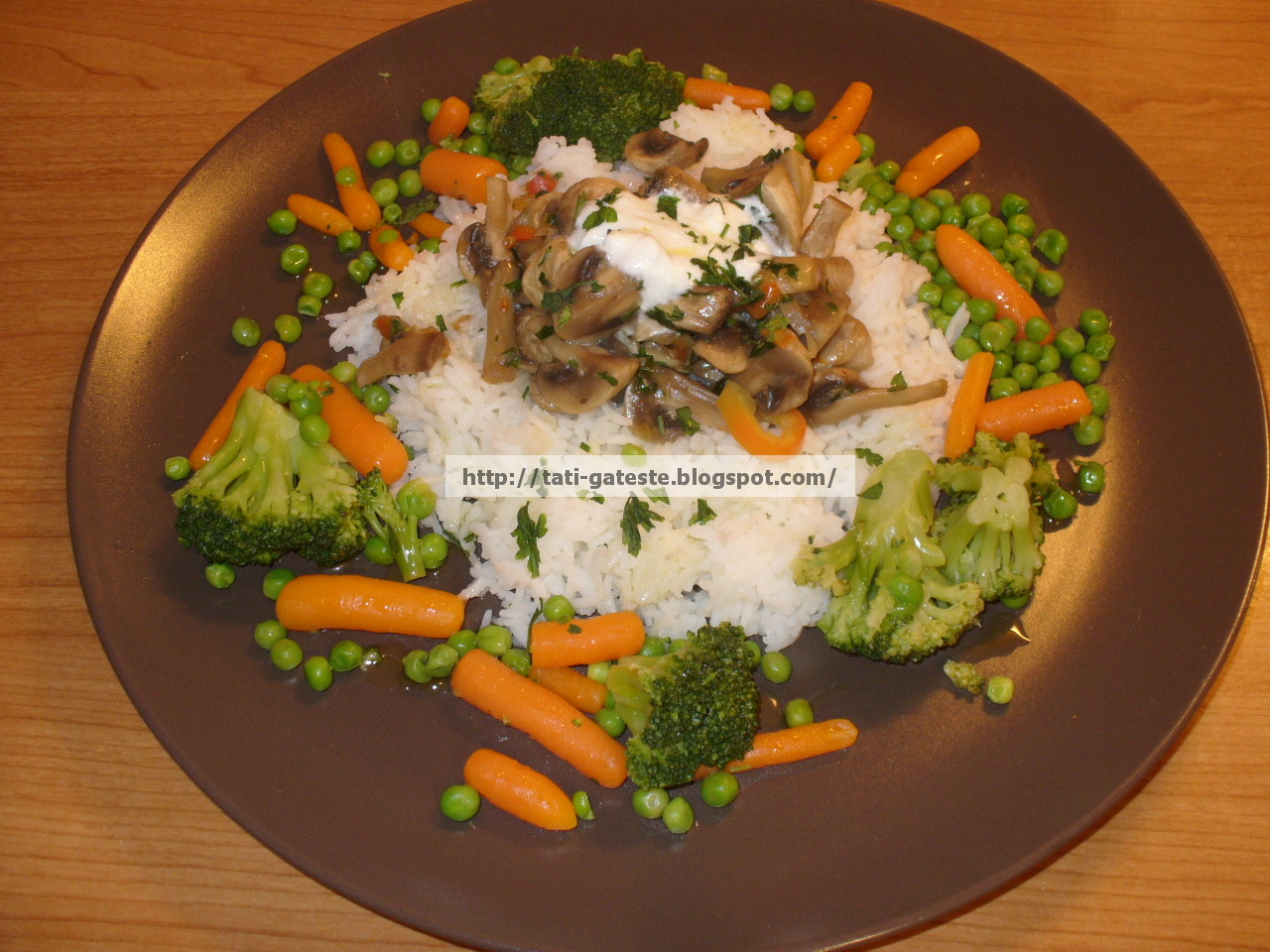 Tatigateste! Orez basmati cu ciuperci