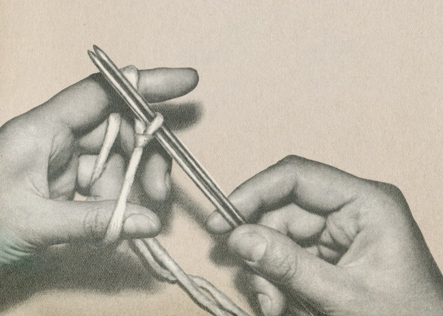 Стильная нить: Урок 2. Начало вязания, набор петель