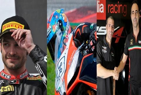 APRILIA: Ξεκίνησαν οι δοκιμές για τον Marco Melandri, ενώ ο Sylvain Guintoli επανέρχεται μετά τον τραυματισμό του!